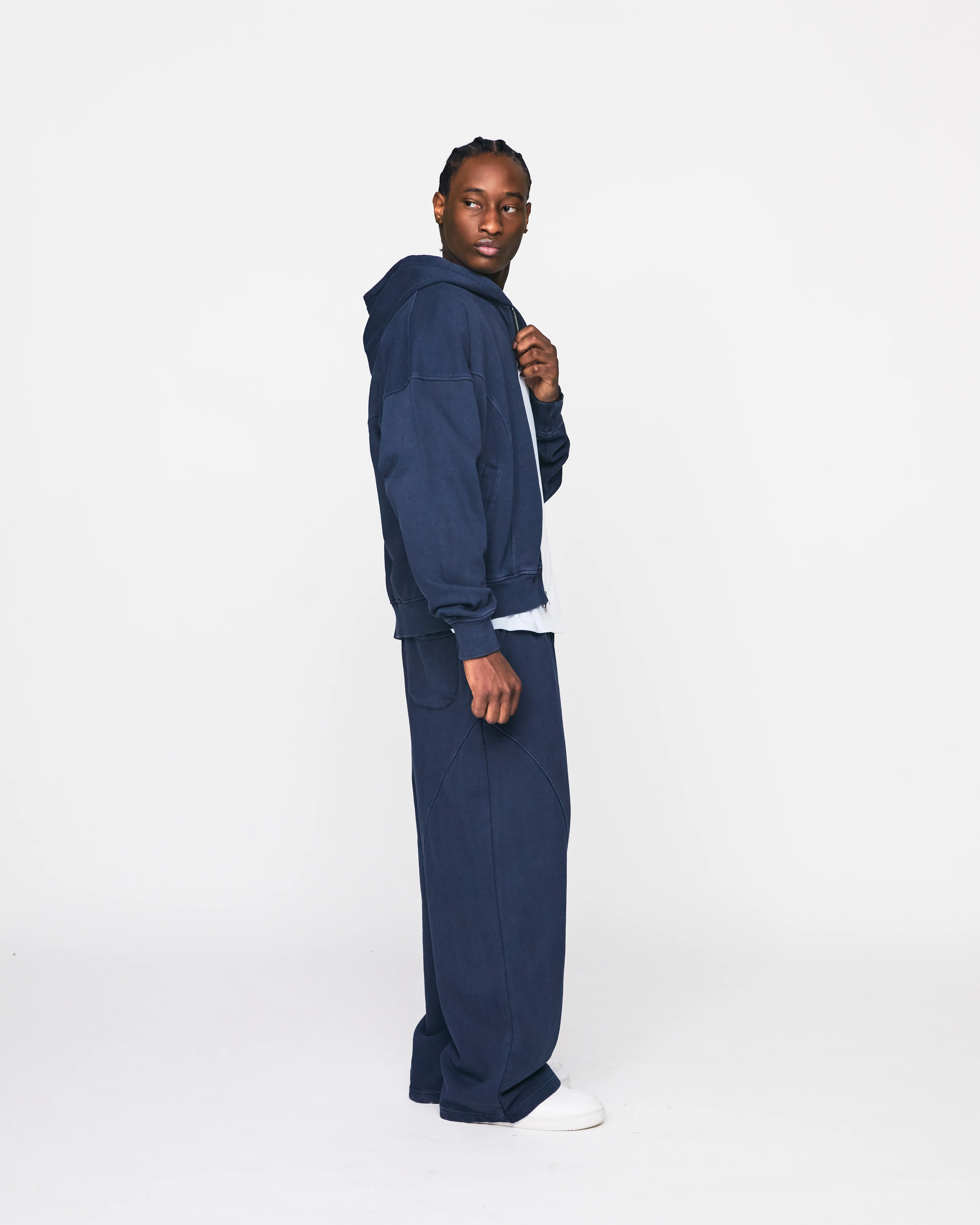 Signature Zip Hoodie - Vintage Navy - Image 5