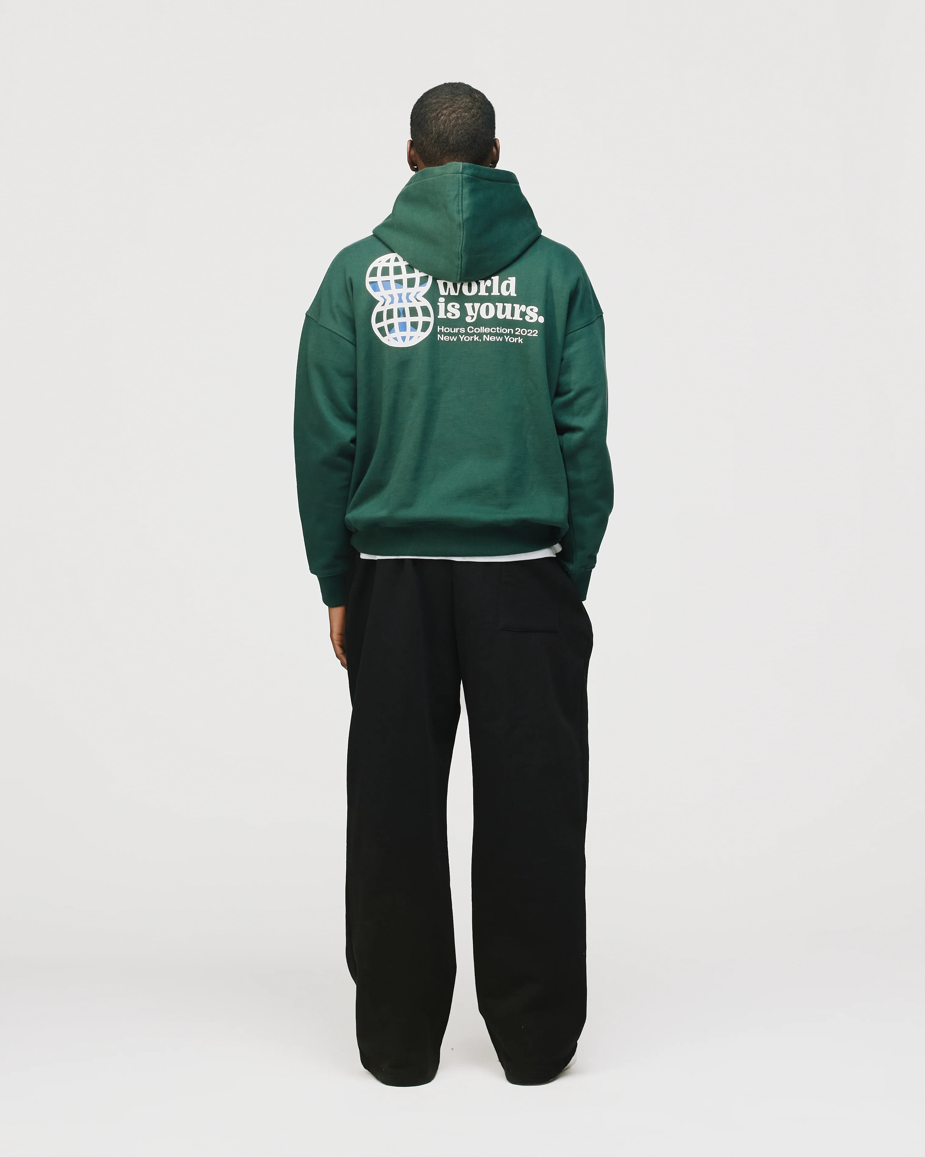 The World is Yours Hoodie - Forest Green - Image 8