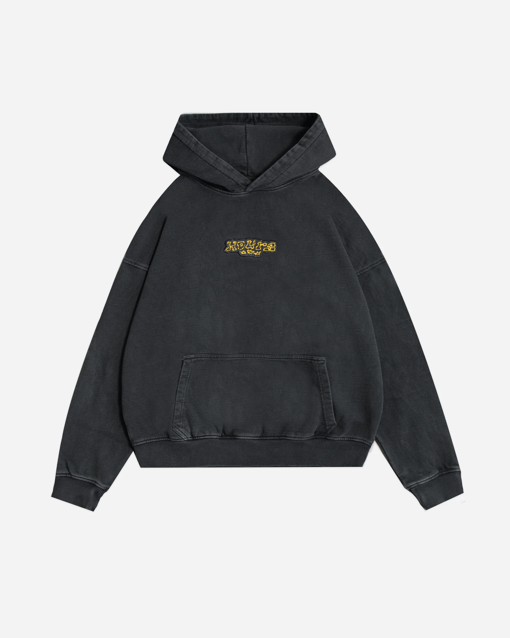 Triple Star Hoodie - Vintage Black