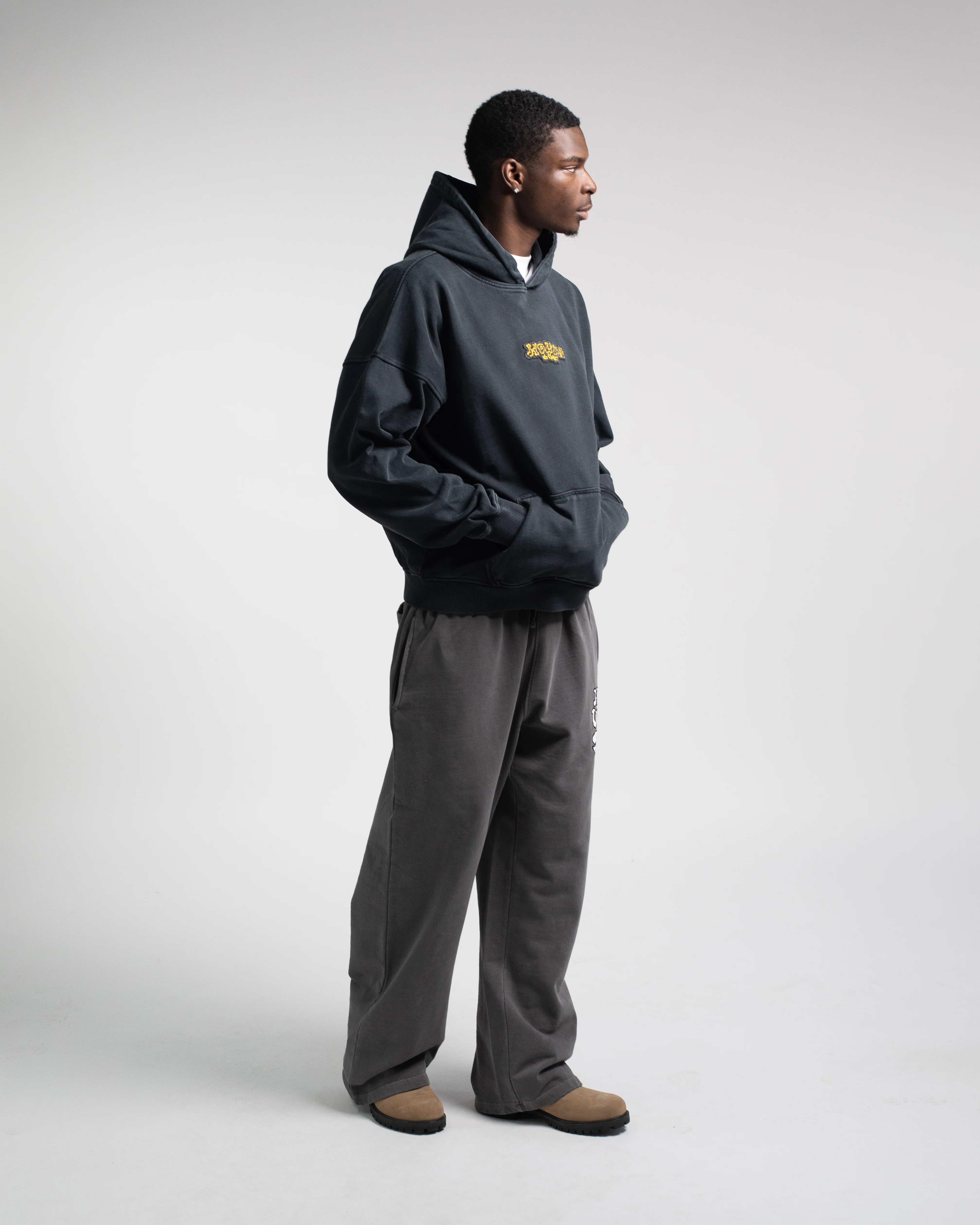 Triple Star Hoodie - Vintage Black - Image 3