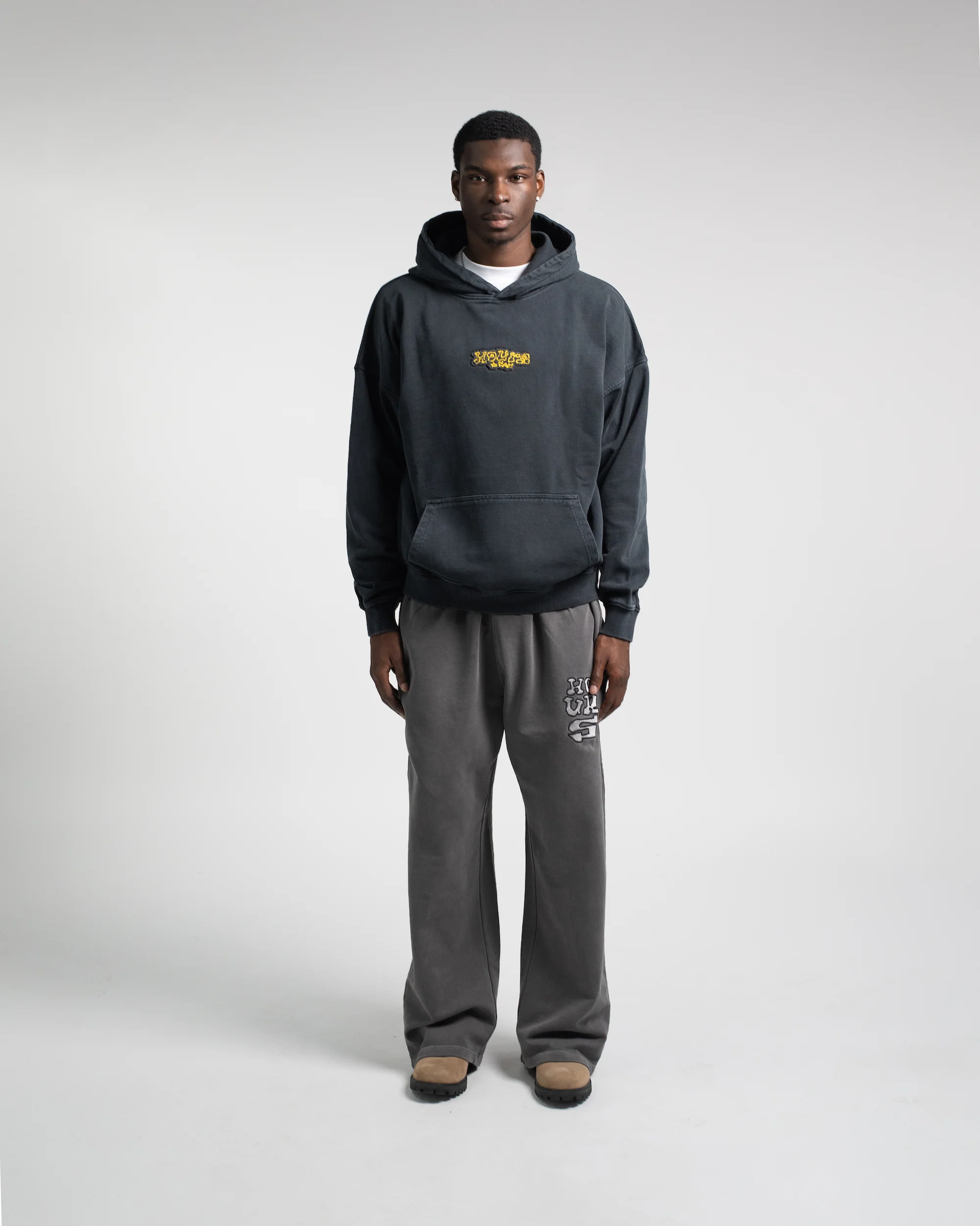 Triple Star Hoodie - Vintage Black - Image 5