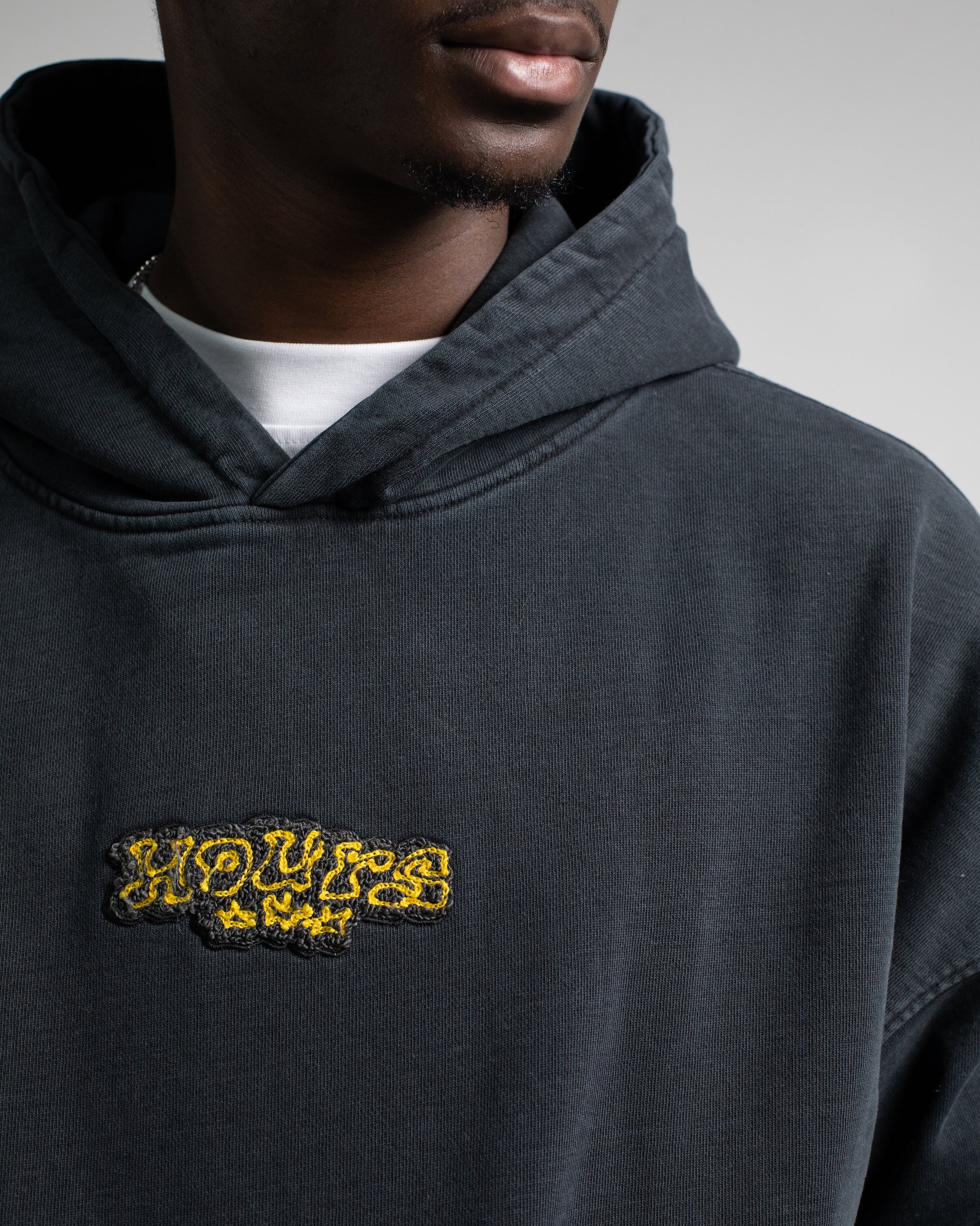 Triple Star Hoodie - Vintage Black - Image 6