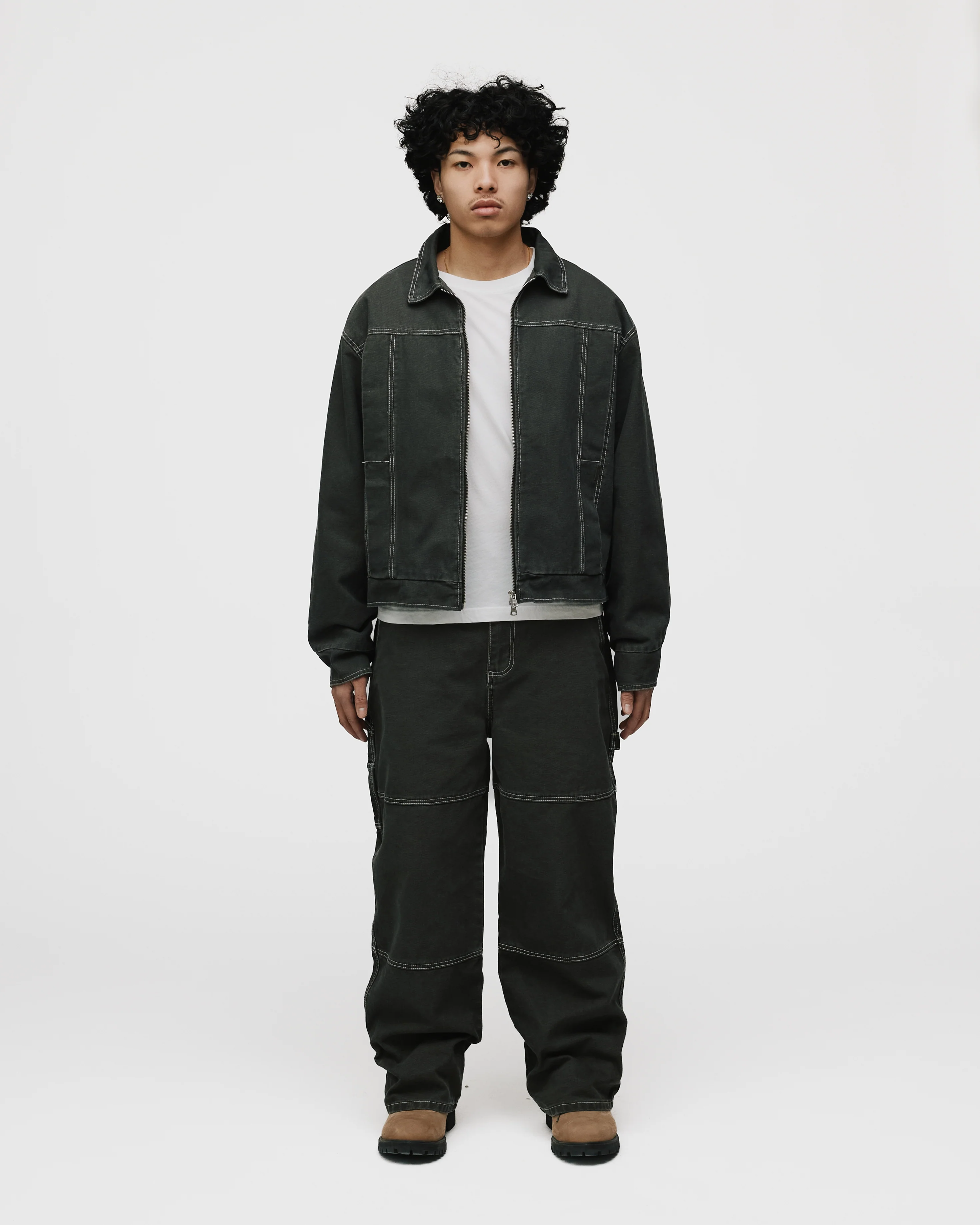 Workwear Jacket - Washed Grey - Image 2